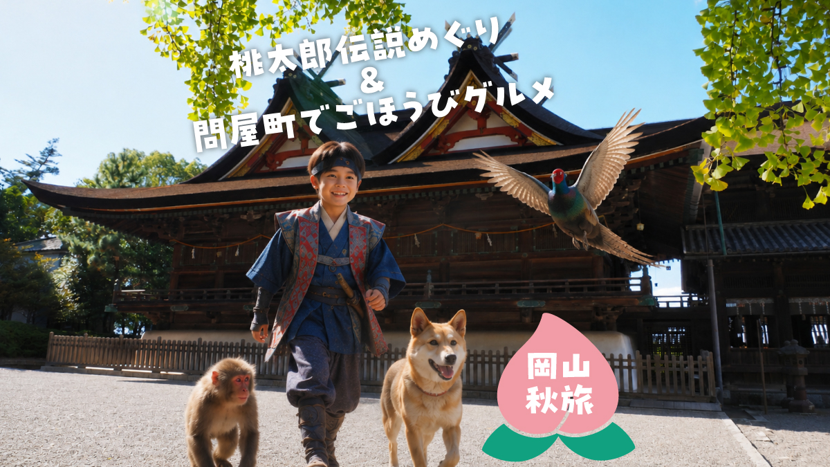 【岡山観光】桃太郎伝説をたどる秋さんぽ。問屋町グルメでお腹も満足
